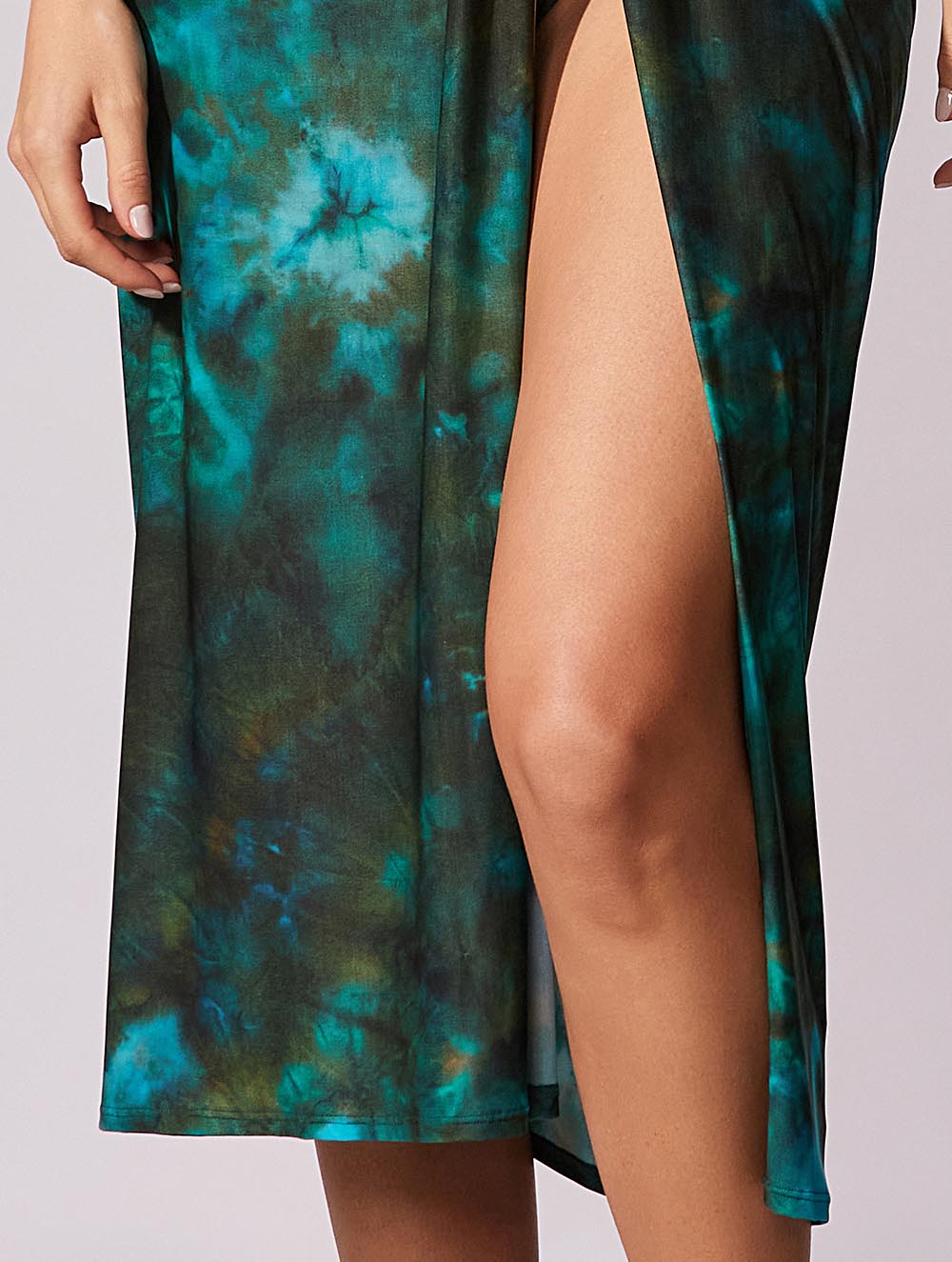 Vestido Midi Estampado Saint Tropez