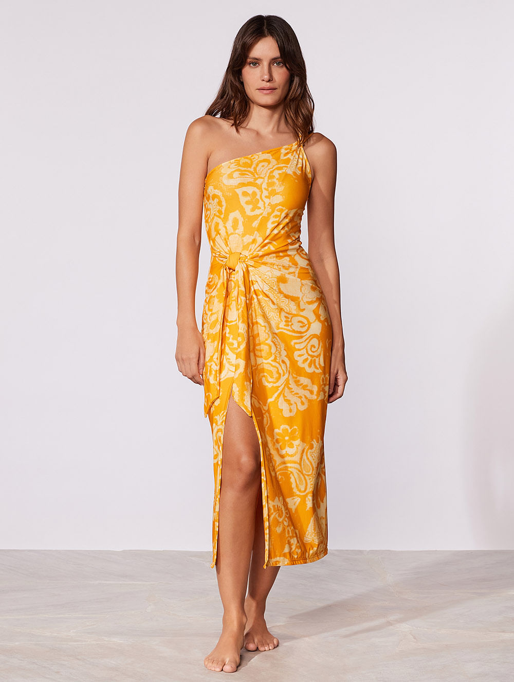 Vestido Midi Ombro Único La Vie