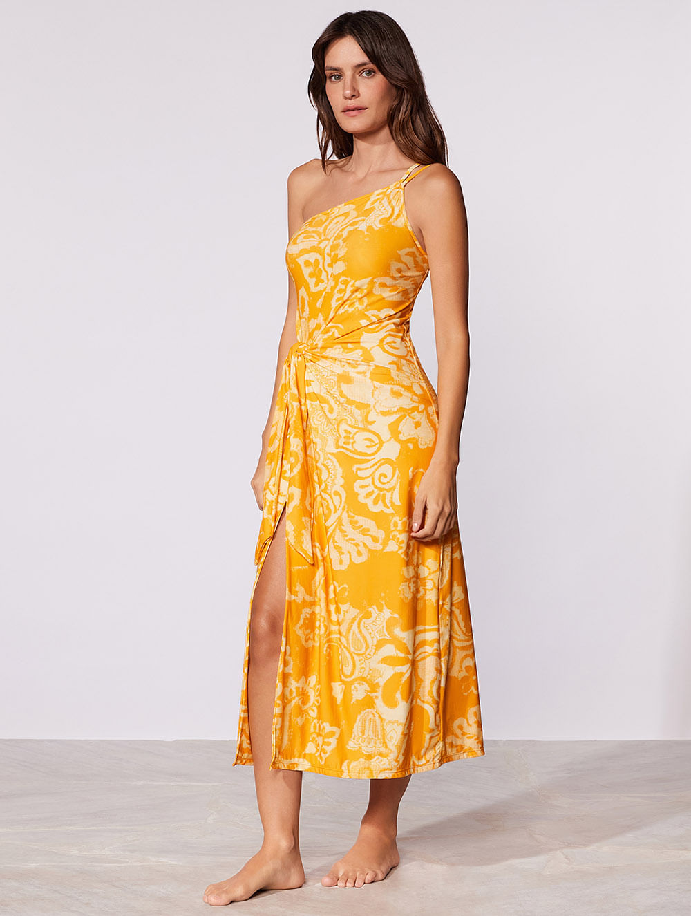 Vestido Midi Ombro Único La Vie